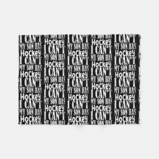 Ich kann meinen Sohn nicht mit Hockey Hockey Hocke Fleecedecke