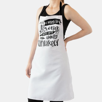 Ich kann mich irren, aber es ist höchst unwahrsche schürze