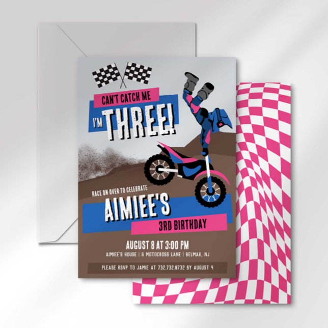 Ich kann mich nicht erwischen, ich bin drei Schmut Einladung (Von Creator hochgeladen)