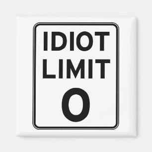 Ich kann mich nicht mehr mit Idioten befassen Magnet