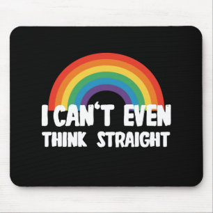 Ich kann mir nicht einmal einen glühenden Gay Prid Mousepad