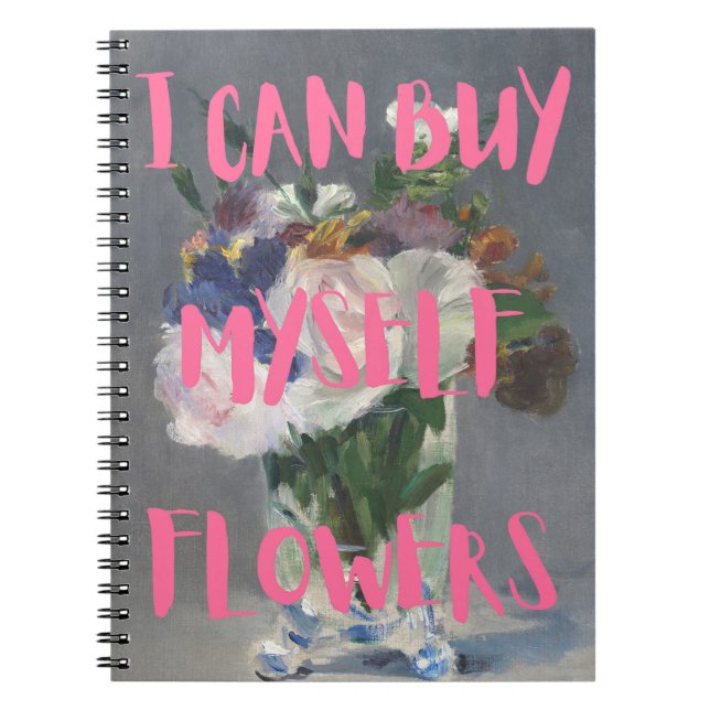 Ich kann mir selbst Blume Notebook kaufen Notizblock (Vorderseite)