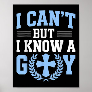 Ich kann nicht, aber ich kenne einen Typ Gott Kirc Poster