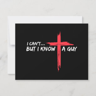 Ich kann nicht, aber ich kenne einen Typ Jesus Cro Feiertagskarte