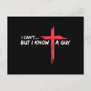 Ich kann nicht, aber ich kenne einen Typ Jesus Cro Feiertagspostkarte
