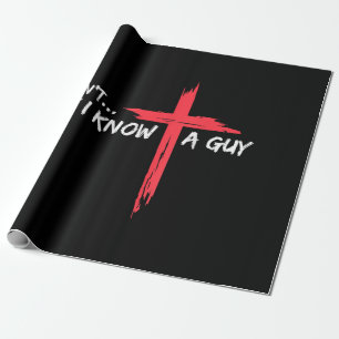 Ich kann nicht, aber ich kenne einen Typ Jesus Cro Geschenkpapier