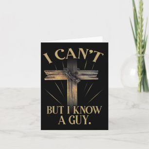 Ich kann nicht, aber ich kenne einen Typ Jesus Cro Karte