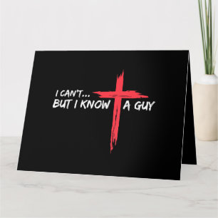 Ich kann nicht, aber ich kenne einen Typ Jesus Cro Karte