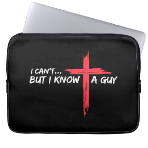Ich kann nicht, aber ich kenne einen Typ Jesus Cro Laptopschutzhülle
