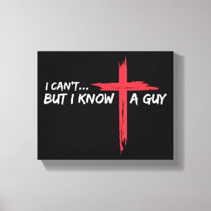 Ich kann nicht, aber ich kenne einen Typ Jesus Cro Leinwanddruck