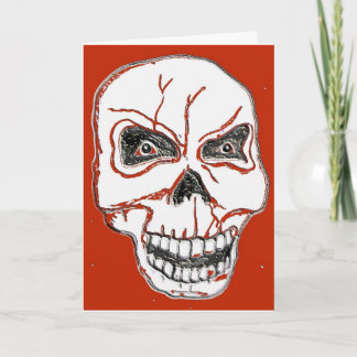 Ich kann nicht anders, als die Skull Valentine Tag Feiertagskarte