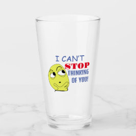 Ich kann nicht aufhören, an dich zu denken glas