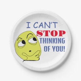 Ich kann nicht aufhören, an dich zu denken pappteller