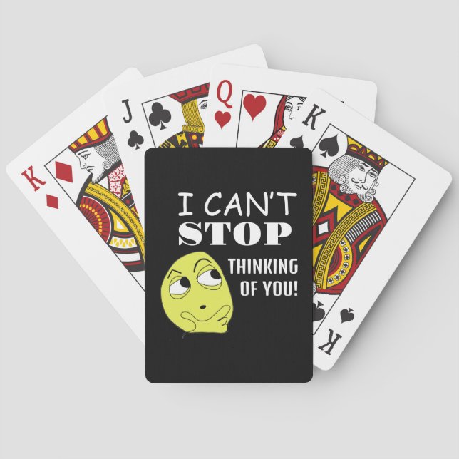Ich kann nicht aufhören, an dich zu denken spielkarten (Rückseite)