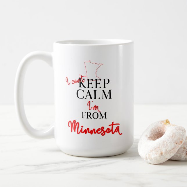 Ich kann nicht Behalten, dass ich aus Minnesota ko Kaffeetasse (Mit Donut)