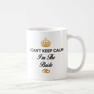 Ich kann nicht Behalten Ruhe, ich bin die weiße Br Kaffeetasse