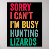 Ich kann nicht beschäftigt JagdLizards Funny Gecko