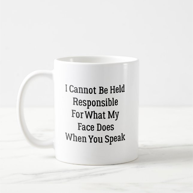 Ich kann nicht dafür zur Rechenschaft gezogen werd Kaffeetasse (Links)