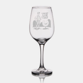 Ich kann nicht, dass ich Golf perfekt Funny Gesche Weinglas