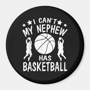 Ich kann nicht, dass mein Nephew ein Basketballges Magnet
