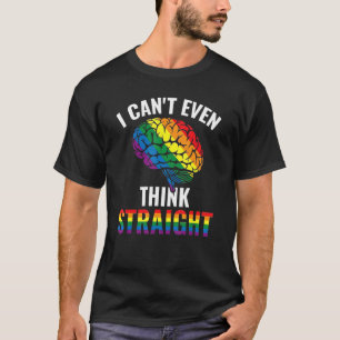 Ich kann nicht einmal denken, gerade LGBit-Pride-G T-Shirt