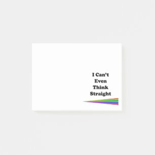 Ich kann nicht einmal direkt denken post-it klebezettel