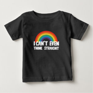 Ich kann nicht einmal geradeaus denken Lustiger sc Baby T-shirt