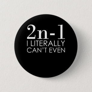 Ich kann nicht einmal Mathematik-Mathematik-Lehrer Button