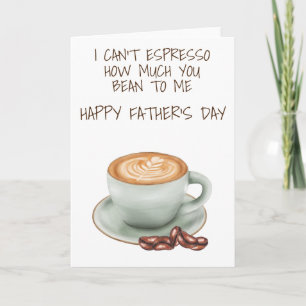 Ich kann nicht Espresso, wie sehr du mir Bohne bis Karte