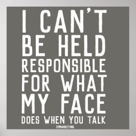 Ich kann nicht für das verantwortlich gemacht werd poster