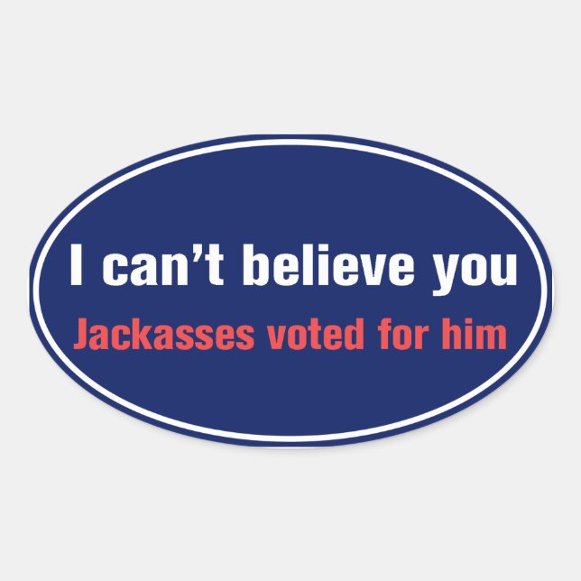 Ich kann nicht glauben... Aufkleber (Vorderseite)