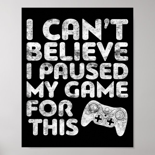 Ich kann nicht glauben, dass ich mein Spiel für di Poster (Vorne)