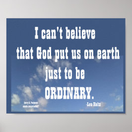 ICH KANN NICHT GLAUBEN, LOU HOLTZ POSTER