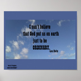 ICH KANN NICHT GLAUBEN LOU HOLTZ POSTER