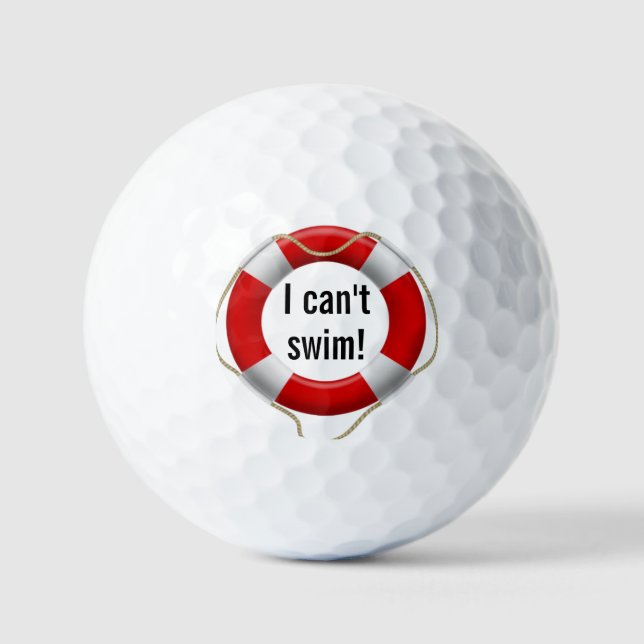 Ich kann nicht Golfball schwimmen (Vorderseite)