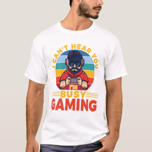 Ich kann nicht hören, dass ich beschäftigt bin mit T-Shirt