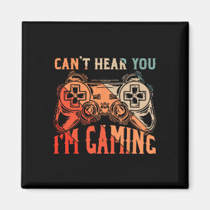 Ich kann nicht hören, dass ich Shirt-Funny-Videosp Magnet