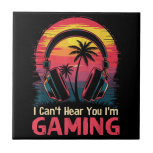 Ich kann nicht hören, dass ich Videospiele spiele Fliese