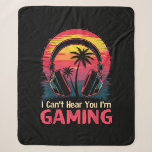 Ich kann nicht hören, dass ich Videospiele spiele Sherpadecke