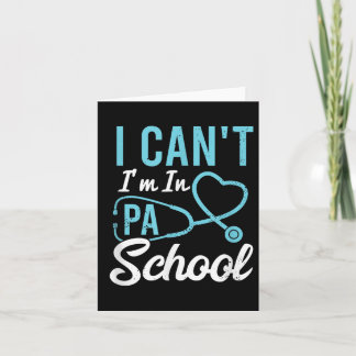 Ich kann nicht, ich bin Schularzt in PA Sofortige  Karte