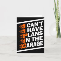 Ich kann nicht, ich habe Pläne in der Garage Auto