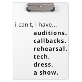 Ich kann nicht, ich habe... Zwischenablage. Klemmbrett