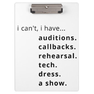 Ich kann nicht, ich habe... Zwischenablage. Klemmbrett