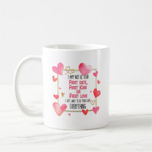 Ich kann nicht Ihr erstes Datum Kuss erste Liebe Kaffeetasse
