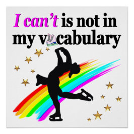 ICH KANN NICHT IN MEINER VOCABULÄREN SKATEN SEIN POSTER