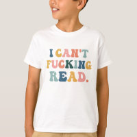 Ich kann nicht lesen, lustiges Kleinkind Shirt, sa
