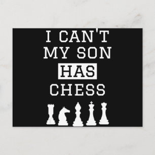 Ich kann nicht, mein Sohn hat Schach Lustiger Sch Postkarte