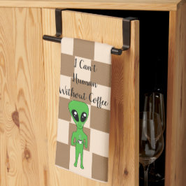 Ich kann nicht Menschen ohne Kaffeegeschirr Geschirrtuch