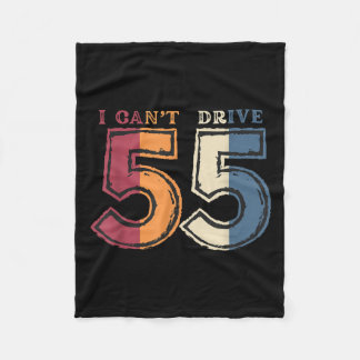 Ich kann nicht mit 55 fahren Legende 1970 55. Gebu Fleecedecke