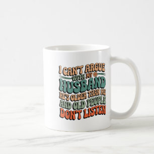 Ich kann nicht mit meinem Mann streiten, dass er ä Kaffeetasse